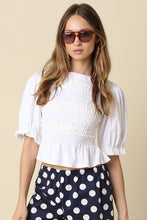 Load image into Gallery viewer, Clara Smocked Puff Sleeve Top