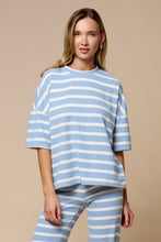 Load image into Gallery viewer, Striped Short Sleeve Knit Top