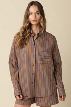 Load image into Gallery viewer, Hunter Stripe Oversized Shirt