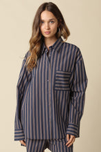 Load image into Gallery viewer, Hunter Stripe Oversized Shirt