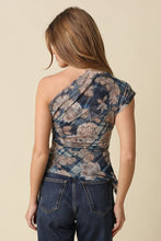 Load image into Gallery viewer, Mia Floral One Shoulder Mesh Top