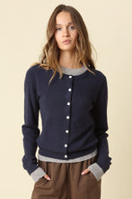 Load image into Gallery viewer, Zoey Contrast Layered Knit Cardigan