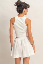 Load image into Gallery viewer, Sleeveless Ribbed Top And Skirt Set