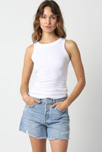 Load image into Gallery viewer, Ribbed Fitted Scoop Neck Tank Top
