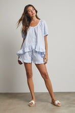 Load image into Gallery viewer, Gingham Hi-low Ruffle Blouse
