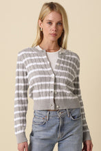 Load image into Gallery viewer, Millie Striped Cable Knit Cardigan
