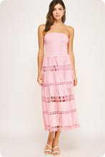 Load image into Gallery viewer, Eyelet Lace Tube Dress
