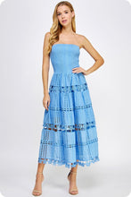 Load image into Gallery viewer, Midi Eyelet Dress
