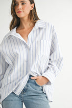 Load image into Gallery viewer, Striped Button Down Shirt
