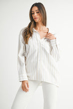 Load image into Gallery viewer, Striped Button Down Shirt
