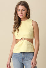 Load image into Gallery viewer, Ala Cutout Linen Top
