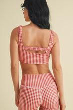 Load image into Gallery viewer, Gingham Sports Bra

