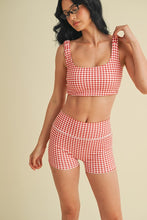 Load image into Gallery viewer, Gingham Sports Bra

