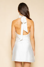Load image into Gallery viewer, Satin Halter Mini Dress
