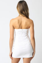 Load image into Gallery viewer, Nancy Strapless Linen Mini Dress
