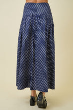 Load image into Gallery viewer, Polkadots Flared Maxi Skirt
