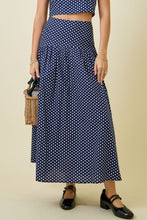 Load image into Gallery viewer, Polkadots Flared Maxi Skirt
