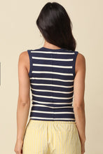 Load image into Gallery viewer, Macy Striped V-neck Tank Top

