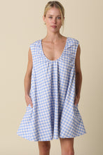 Load image into Gallery viewer, Noella Gingham Swing Mini Dress

