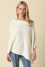 Load image into Gallery viewer, Lilia Asymmetrical Knit Poncho Top
