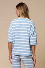 Load image into Gallery viewer, Striped Short Sleeve Knit Top

