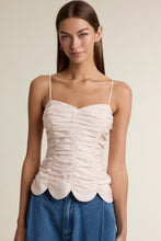 Load image into Gallery viewer, Ruched Scallop Hem Cami Top
