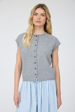 Load image into Gallery viewer, Raw Edge Sleeveless Lightweight Cardigan
