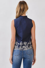 Load image into Gallery viewer, Embroidered Hem Detail Sleeveless Top
