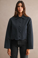 Load image into Gallery viewer, Collar Button Down Eyelet Embroidered Jacket
