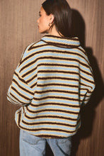 Load image into Gallery viewer, Collared Button Neck Oversized Fleece Pullover
