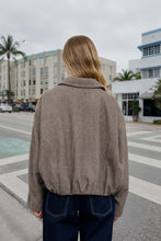 Load image into Gallery viewer, Raglan Zip-up Cropped Balloon Hem Jacket
