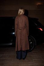 Load image into Gallery viewer, Notch Collar Maxi Suede Trench Coat
