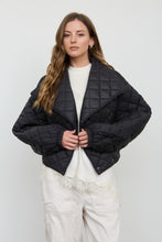Load image into Gallery viewer, Quilted Shawl Collar Cropped Jacket
