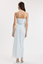 Load image into Gallery viewer, Soft Color Stripe Lace Cami Crop Top &amp; Midi Skirt
