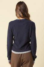 Load image into Gallery viewer, Zoey Contrast Layered Knit Cardigan
