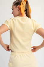 Load image into Gallery viewer, Mineral Washed Cotton Rib Cropped Tee
