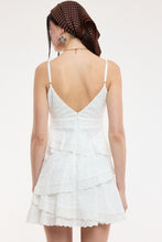 Load image into Gallery viewer, Eyelet Tiered Mini Dress

