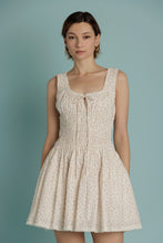 Load image into Gallery viewer, Eyelet Trim Floral Mini Dress

