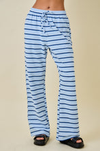Load image into Gallery viewer, Striped Wide Leg Lounge Pants With Drawstring Waist
