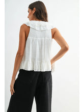 Load image into Gallery viewer, Blouse with Ruffled Embroidered Lace
