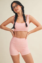 Load image into Gallery viewer, Gingham Sports Bra
