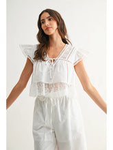 Load image into Gallery viewer, Lace Trimmed Blouse
