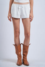 Load image into Gallery viewer, Soft Solid Color Lace Ribbon Point Micro Shorts
