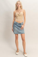 Load image into Gallery viewer, Ribbed Knot Bustier Top
