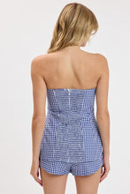 Load image into Gallery viewer, Vivid Plaid Checker Curvy Waist Tube Top &amp; Shorts

