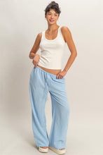 Load image into Gallery viewer, Gingham Drawstring Wide-leg Pants

