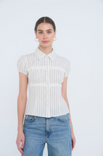 Load image into Gallery viewer, Collared Lace Top
