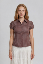 Load image into Gallery viewer, Collared Lace Top
