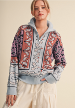 Load image into Gallery viewer, Paisley Pulloverr Sweater

