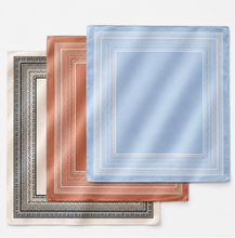 Load image into Gallery viewer, Paisley Border Satin Scarf
